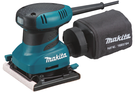 Makita Finishing Sander 4"x4", 200W, 14000opm, 1.1kg BO4556